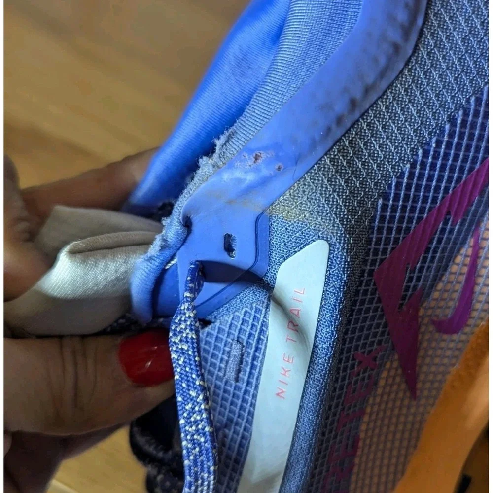 Gorpcore Nike Pegasus Trail 5 GTX Gore-Tex Running Shoes Women's 8 Blue